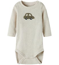 Name It Bodysuit l/s - NbmOlander - Peyote Melange