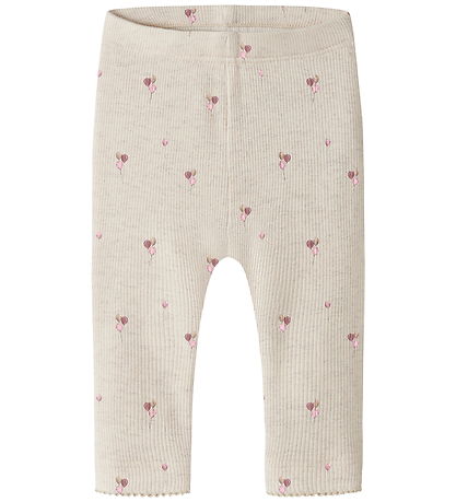 Name It Leggings - NbfNabila - Rib - Peyote Melange