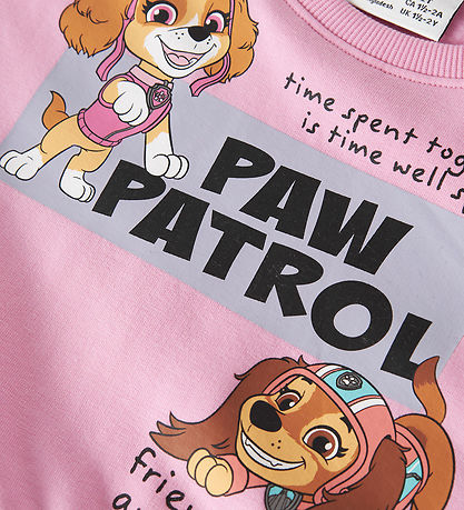 Name It Kjole - Sweat/Tyl - NmfArra - Paw Patrol - Begonia Pink