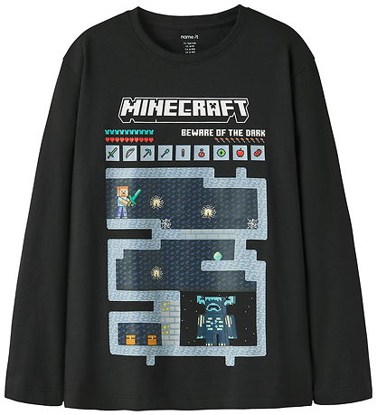Name It Bluse - NkmAr - Minecraft - Black