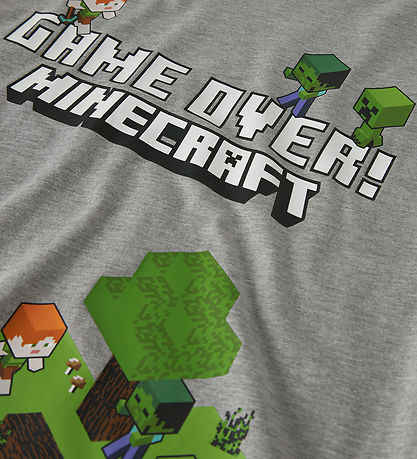 Name It Bluse - NkmAr - Minecraft - Grey Melange