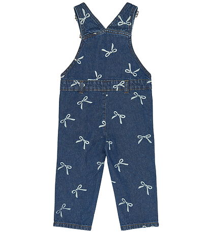 The New Siblings Smækbukser - TnstVinaya - Medium Blue Denim AOP