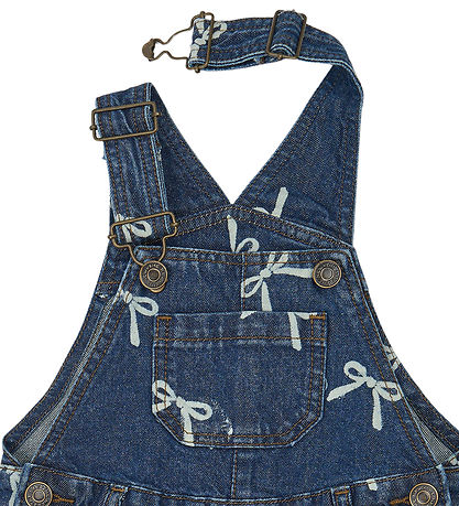 The New Siblings Smækbukser - TnstVinaya - Medium Blue Denim AOP