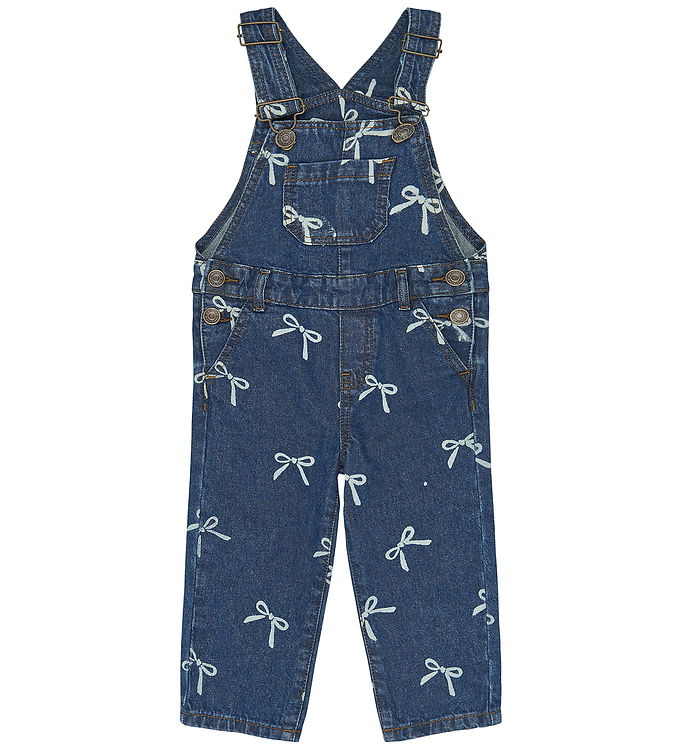 The New Siblings Smækbukser - TnstVinaya - Medium Blue Denim AOP