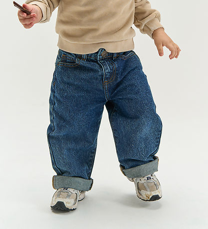 The New Siblings Jeans - TnstValu - Baggy Fit - Dark Blue Denim