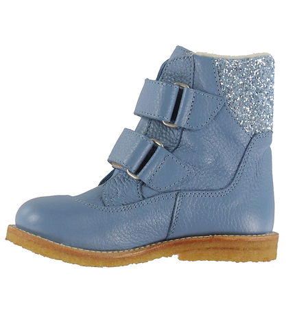 Angulus Vinterstøvler - Tex - Blue Daisy/Blue Ice Glitter