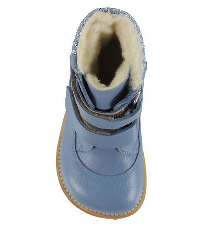 Angulus Vinterstøvler - Tex - Blue Daisy/Blue Ice Glitter