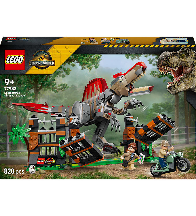 LEGO® Jurassic World - Spinosaurus-dinosaurflugt 77982 - 820 Del