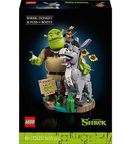 LEGO® Shrek - Shrek, Æsel og Den bestøvlede kat 72423 - 1403 Del
