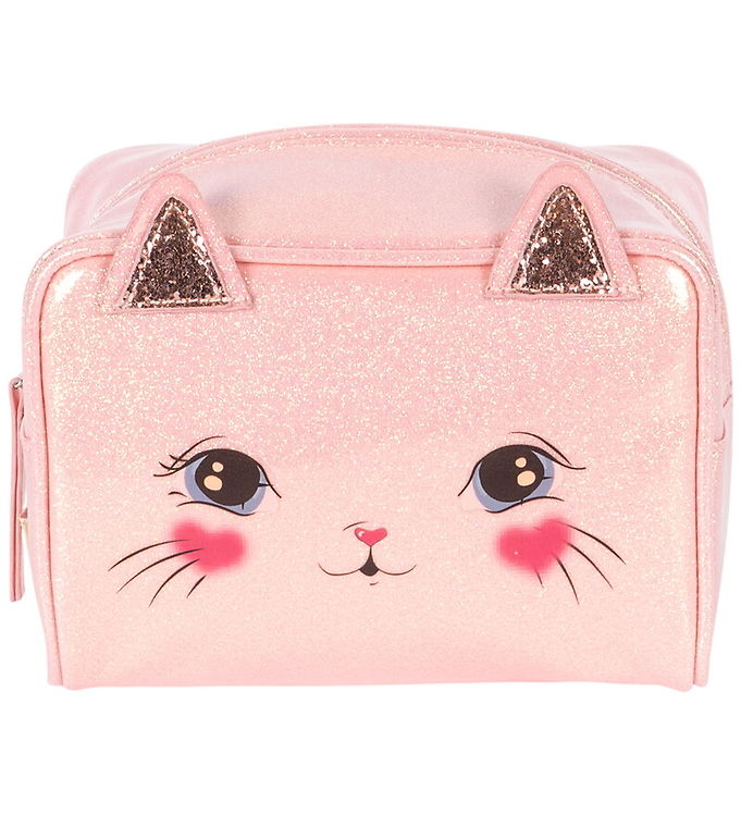 Konges Sløjd Taske - Kat - 18 cm - Cerise Glitter Pink