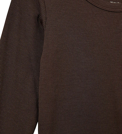 Sofie Schnoor Bluse - Rib - Petricisk - Brown Fudge