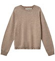 Sofie Schnoor Bluse - Strik - Deliasy - Brown Melange
