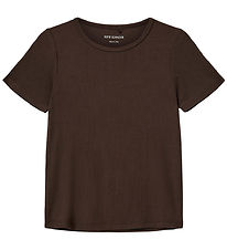 Sofie Schnoor T-shirt - Rib - Nataliasy - Brown Fudge