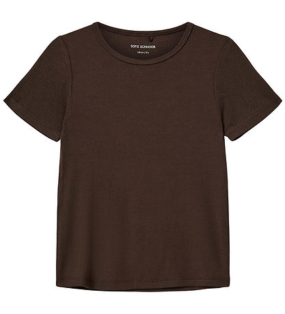 Sofie Schnoor T-shirt - Rib - Nataliasy - Brown Fudge