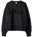 Lala Berlin Sweatshirt - Black Flock Logo