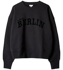 Lala Berlin Sweatshirt - Black Flock Logo