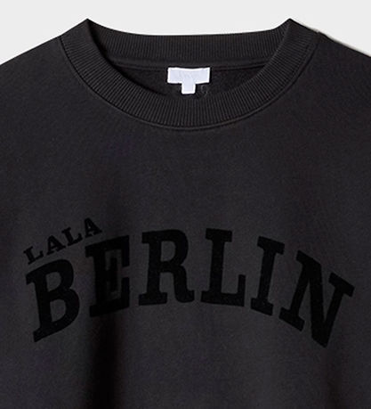 Lala Berlin Sweatshirt - Black Flock Logo
