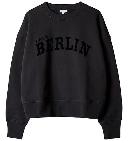 Lala Berlin Sweatshirt - Black Flock Logo
