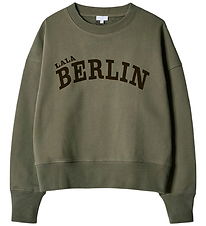 Lala Berlin Sweatshirt - Moss Flock Logo