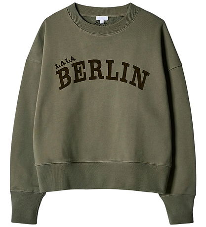 Lala Berlin Sweatshirt - Moss Flock Logo