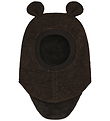 Huttelihut Elefanthue - Dark Brown Melange m. Ører