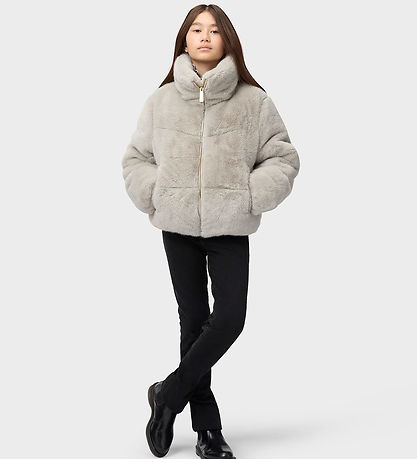 Molo Jakke - Imiteret Pels - Havi - Dappled Grey