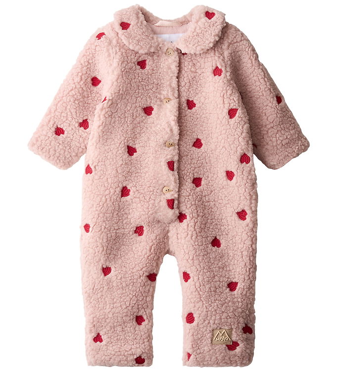 Molo Fleecedragt - Teddy - Udella - Red Hearts Soft