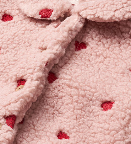 Molo Fleecejakke - Ursula - Red Hearts Soft