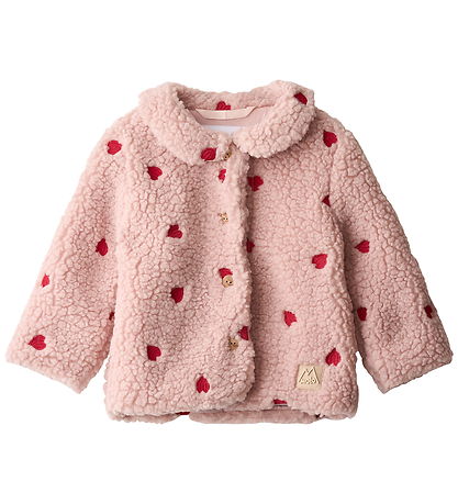 Molo Fleecejakke - Ursula - Red Hearts Soft