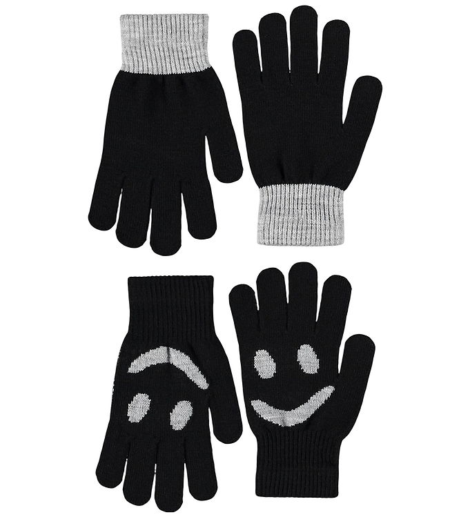 Molo Handsker - Strik - Kello - 2-Pak - Sort