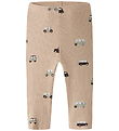 Name It Leggings - NbmOttoman - Rib - Sesame