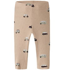 Name It Leggings - NbmOttoman - Rib - Sesame