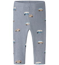 Name It Leggings - NbmOttoman - Rib - Tradewinds