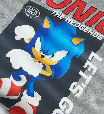 Name It Hættetrøje - NkmAlfe - Sonic - Grey Melange