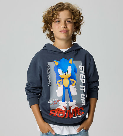 Name It Hættetrøje - NkmAlfe - Sonic - Ombre Blue