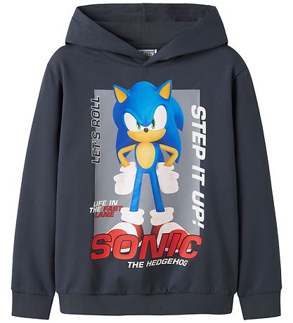 Name It Hættetrøje - NkmAlfe - Sonic - Ombre Blue