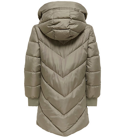 Kids Only Dynejakke - KogSkylar - Noos - Hood - Vetiver