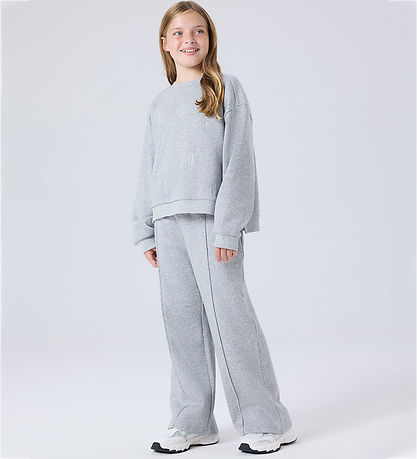 Name It Bukser - NkfNillina - Wide - Light Grey Melange