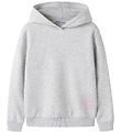 Name It Hættetrøje - NkfNikolisa - Light Grey Melange