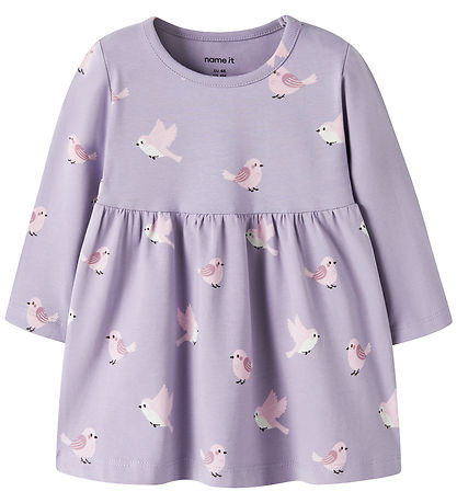Name It Kjole - NbfVandora - Heirloom Lilac/Birds