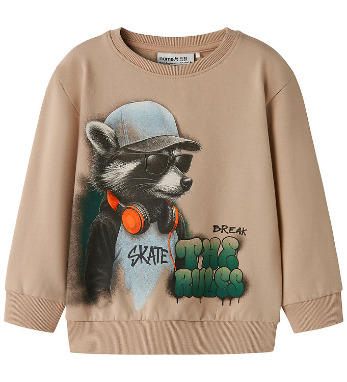 Name It Sweatshirt - NmmNathaniel - Sesame