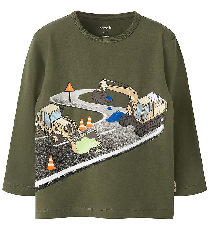 Name It Bluse - NmmNick - Olive Night