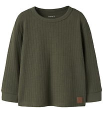 Name It Bluse - NmmNicholas - Rib - Olive Night