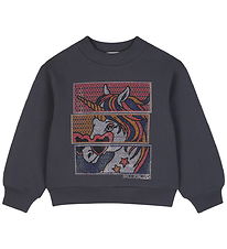 Billieblush Sweatshirt - Charcoal Grey m. Similisten