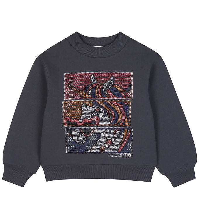 Billieblush Sweatshirt - Charcoal Grey m. Similisten