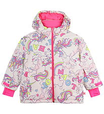 Billieblush Vinterjakke - Multicolor m. Enhjørninger