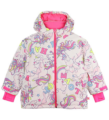 Billieblush Vinterjakke - Multicolor m. Enhjørninger