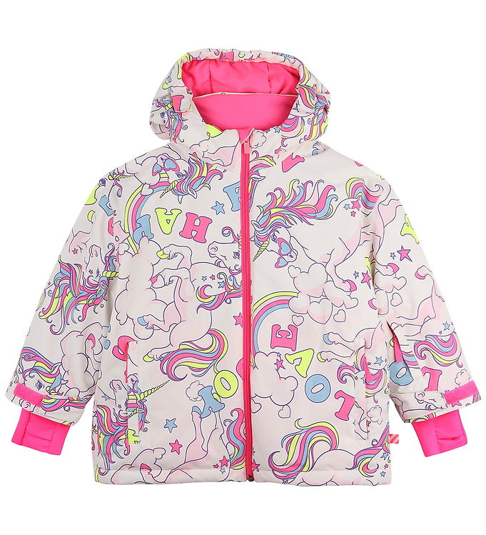 Billieblush Vinterjakke - Multicolor m. Enhjørninger