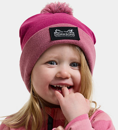 Didriksons Hue - Strik - Aspen Kids - Cactus Pink