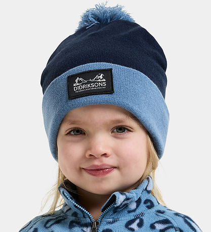 Didriksons Hue - Strik - Aspen Kids - Navy